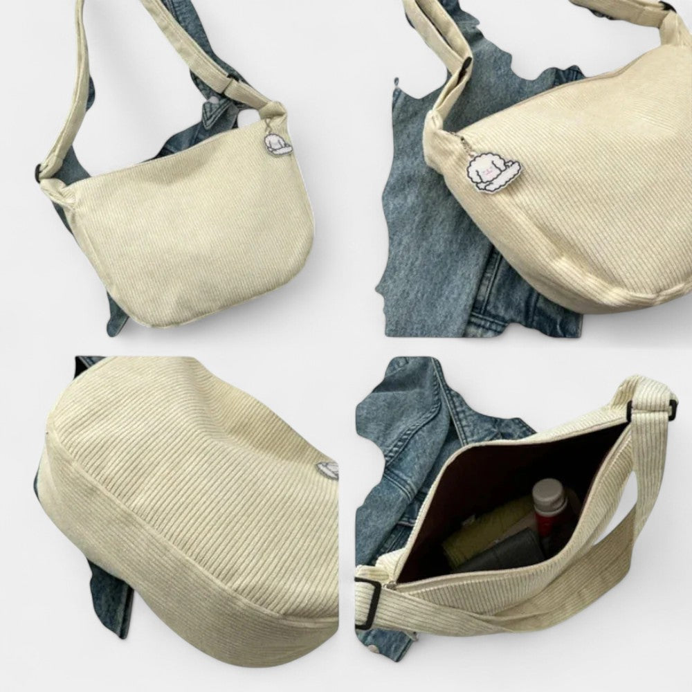 Aria Corduroy Shoulder Bag