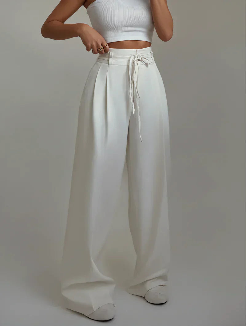 Aurora High-Rise Wide-Leg Trousers