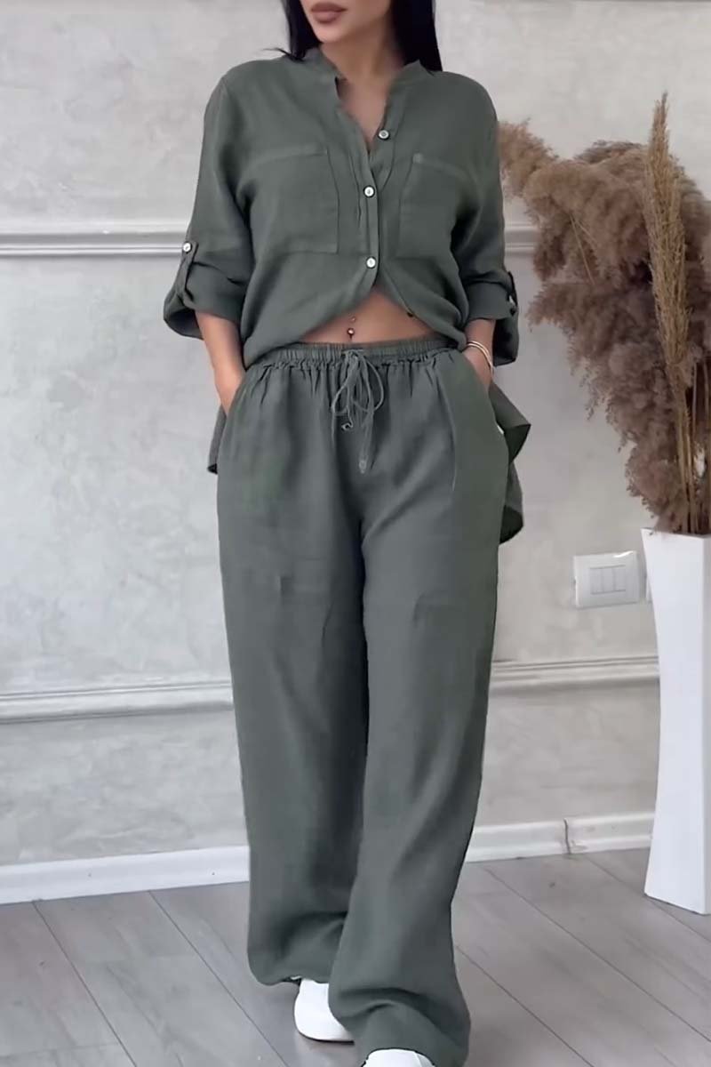 Milan Cotton-Linen Two-Piece Set