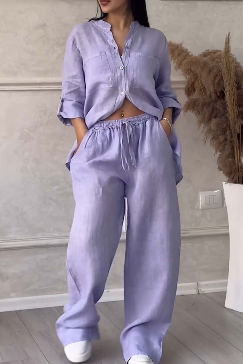 Milan Cotton-Linen Two-Piece Set