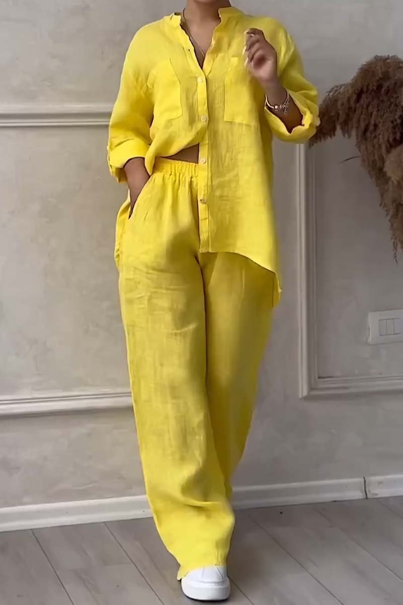 Milan Cotton-Linen Two-Piece Set