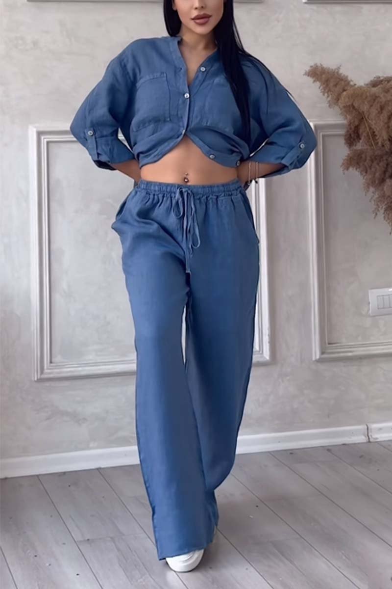 Milan Cotton-Linen Two-Piece Set