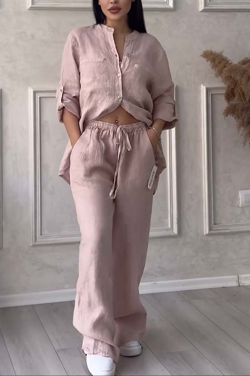 Milan Cotton-Linen Two-Piece Set