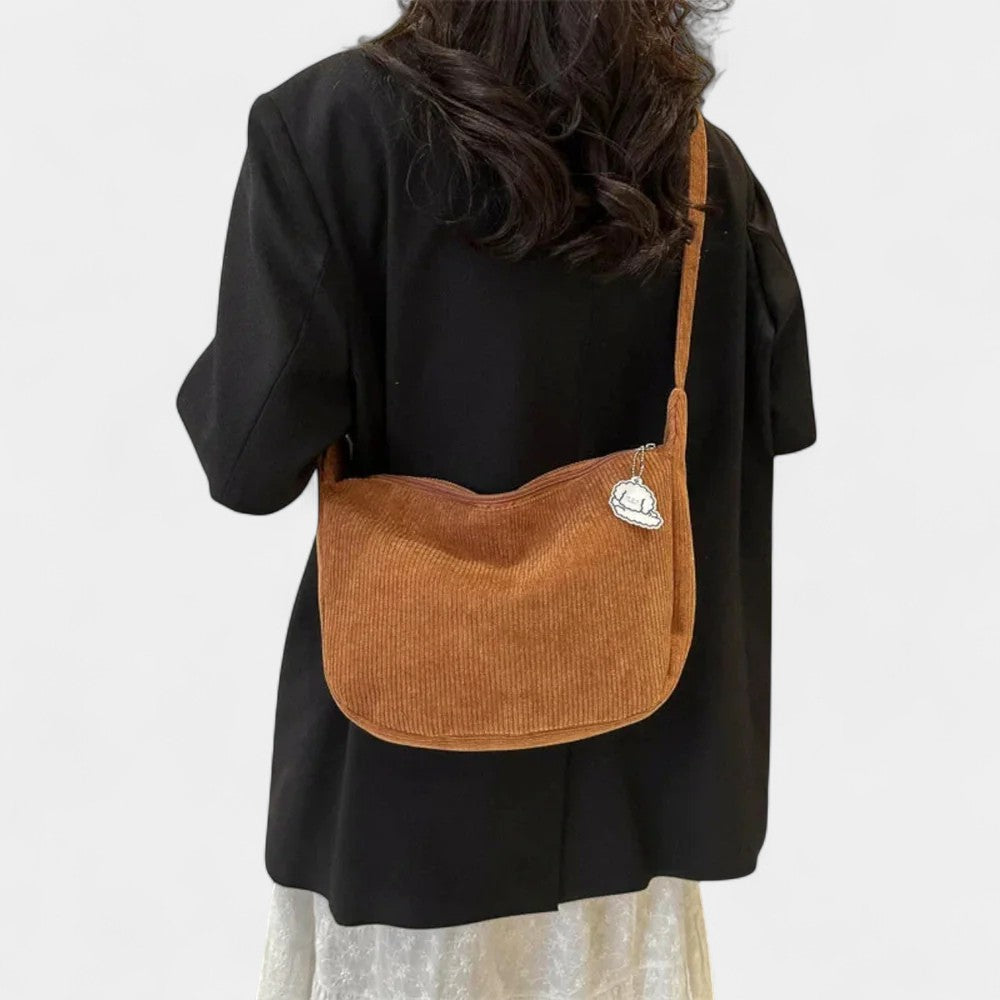 Aria Corduroy Shoulder Bag