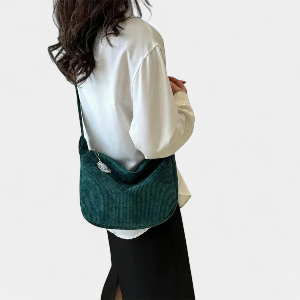 Aria Corduroy Shoulder Bag