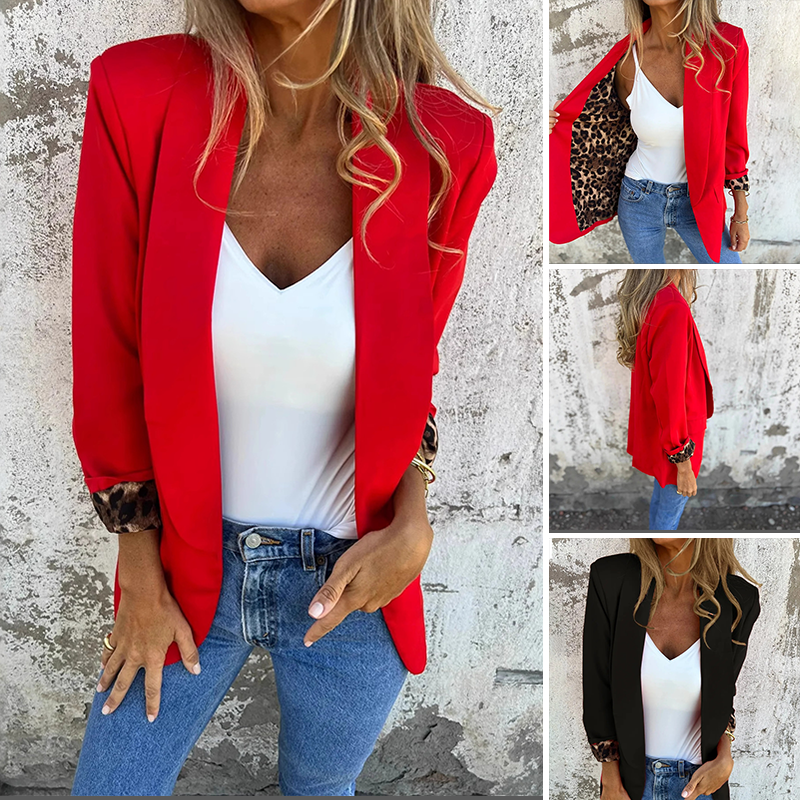 Reversible Leopard-Lined Blazer