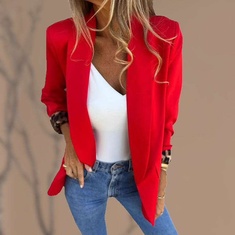 Reversible Leopard-Lined Blazer