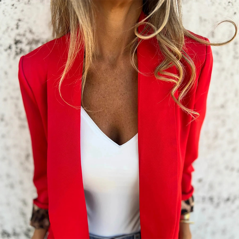 Reversible Leopard-Lined Blazer