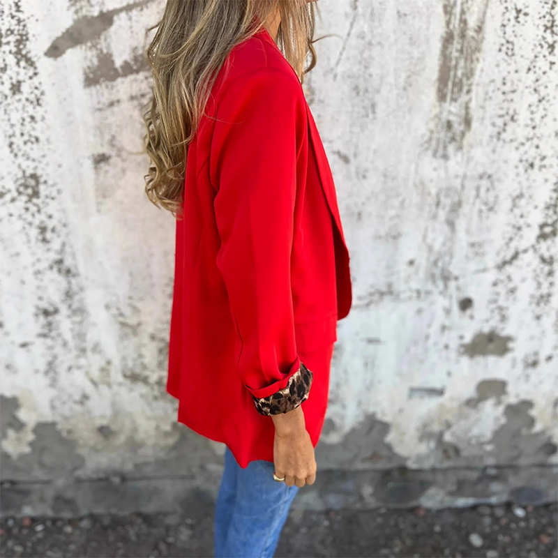 Reversible Leopard-Lined Blazer